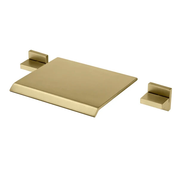 Sumerain 2 Handle Waterfall Roman Tub Faucet/Filler – Brushed Gold - S2150W-BG gallery