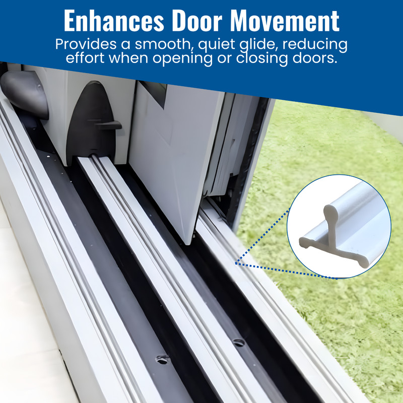 KC Hardware Vinyl Sliding Screen Door Track, Sliding Door Bottom Track Vinyl-1 gallery