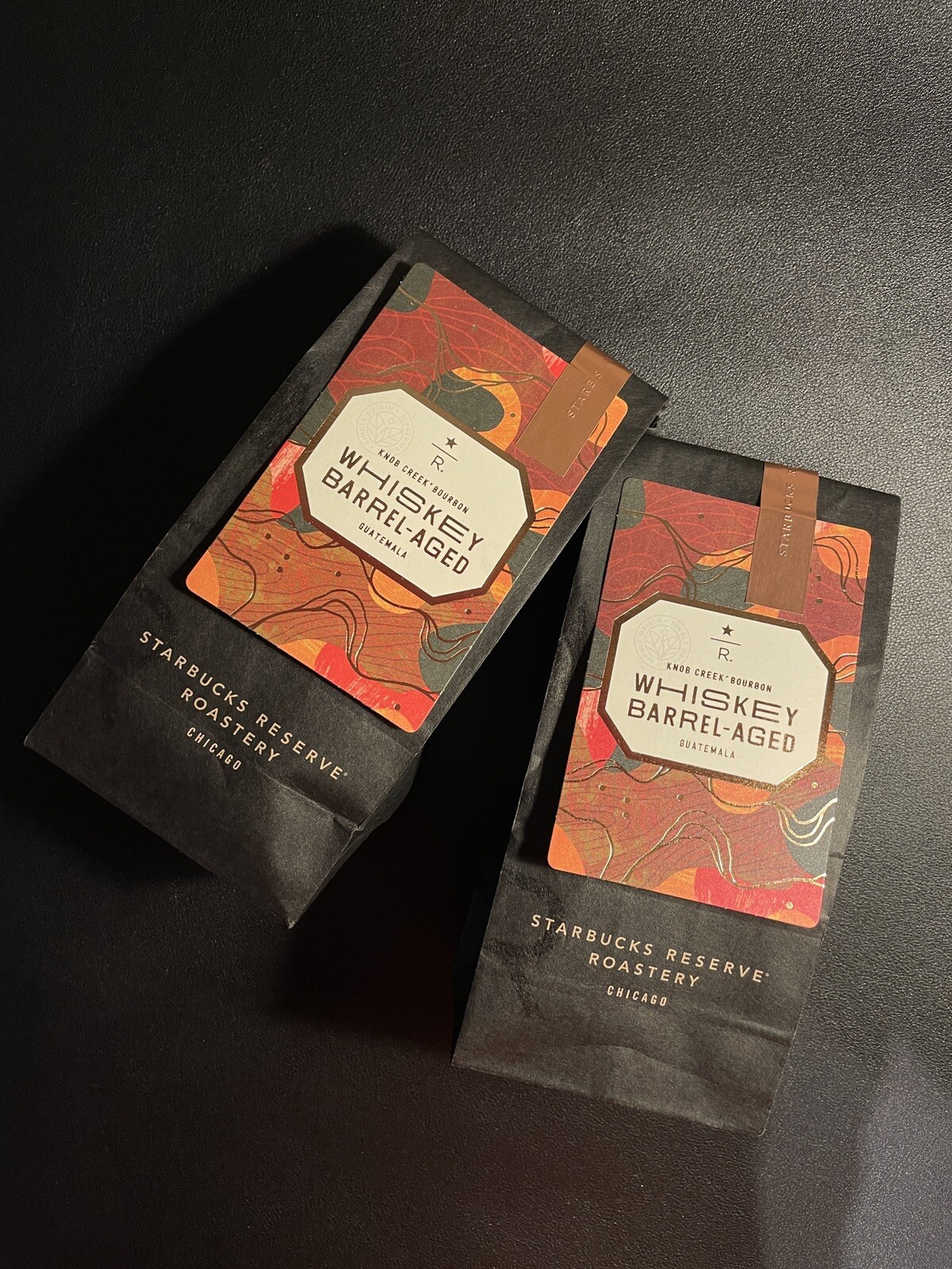 NEW STARBUCKS RESERVE KNOB CREEK BOURBON WHISKEY BARREL-AGED GUATEMALA, 2 Pack gallery