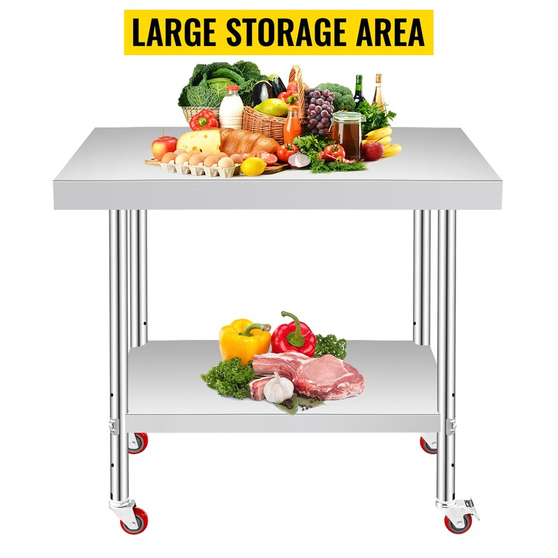 11 Style Stainless Steel Work Prep Table Station Commercial Kitchen Restaurant gallery