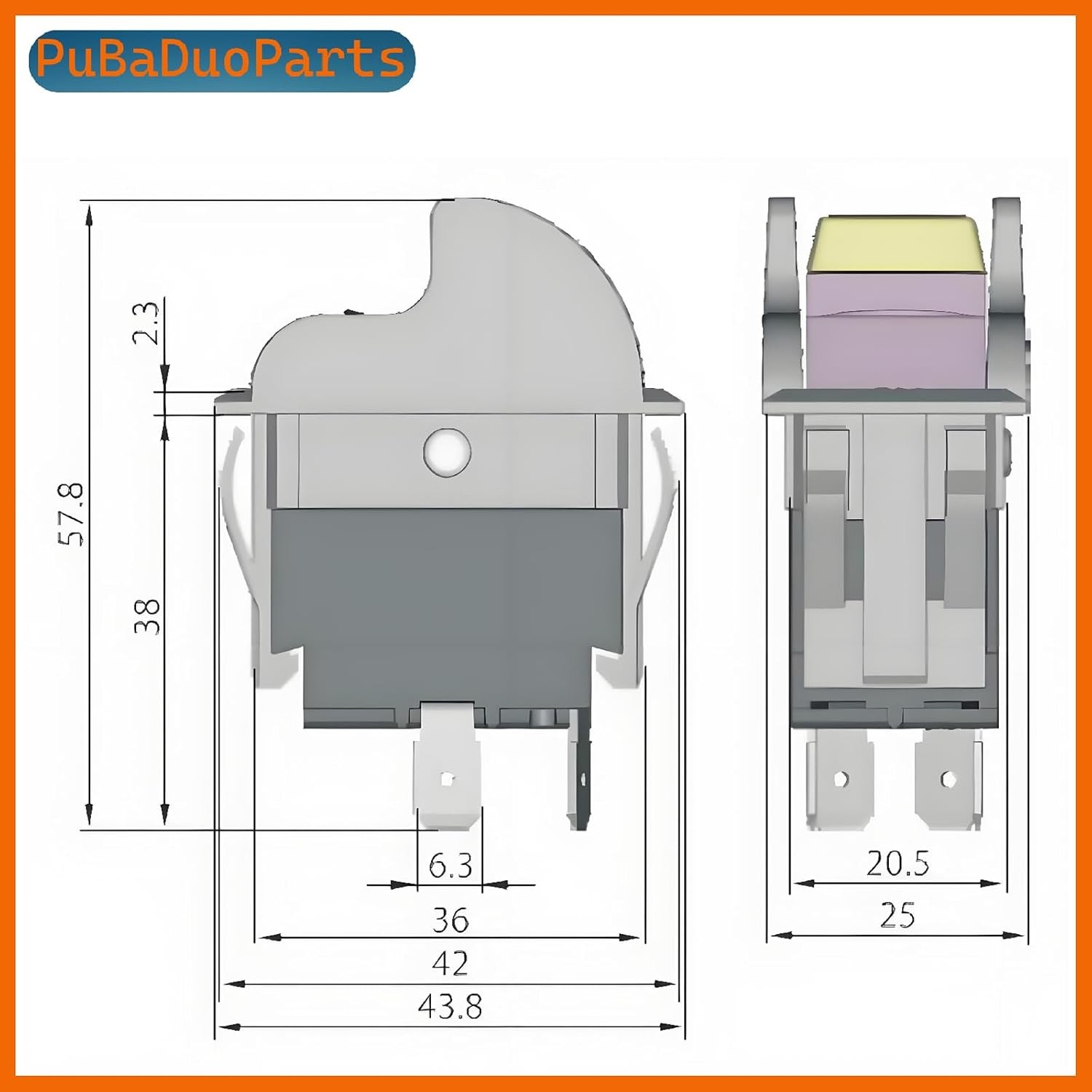 SW7B On-Off Toggle Switch 2 Prong, Replacement for Delta Table Saw, Drill Press, gallery