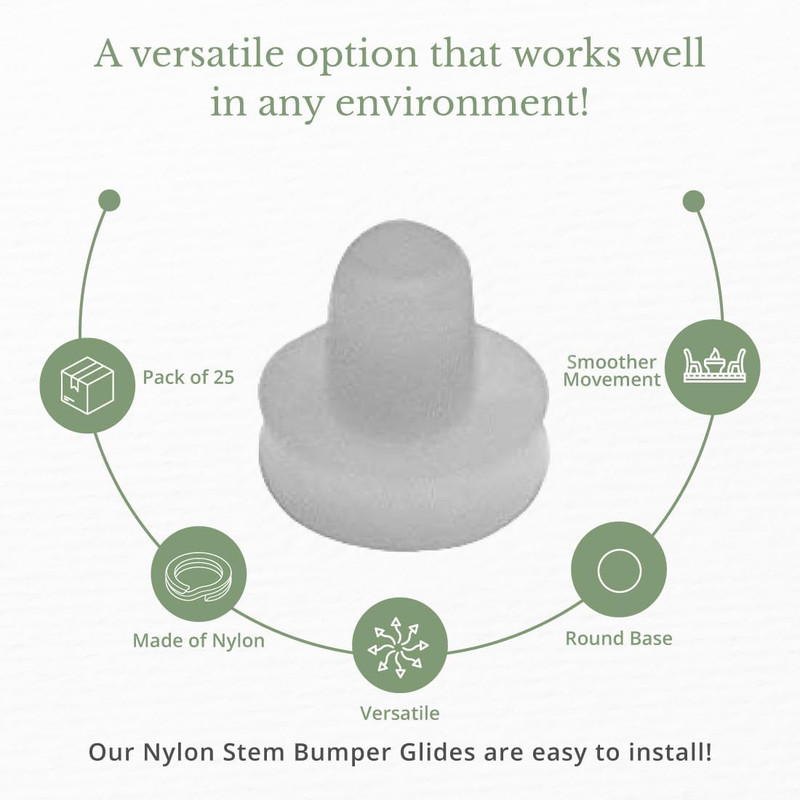 1/2" Nylon Stem Bumper Floor Protector, Protect Your Outdoor Furniture and Patio gallery