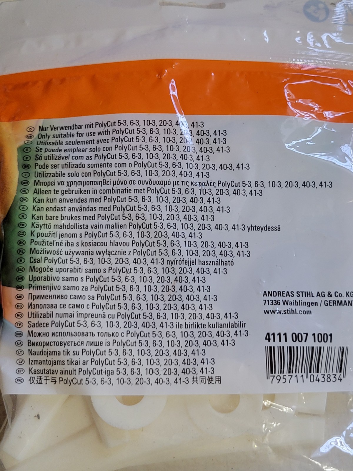 Stihl 12 Pack Thermo-Plastic Polycut Trimmer Blades 4111 007 1001 OEM NEW gallery