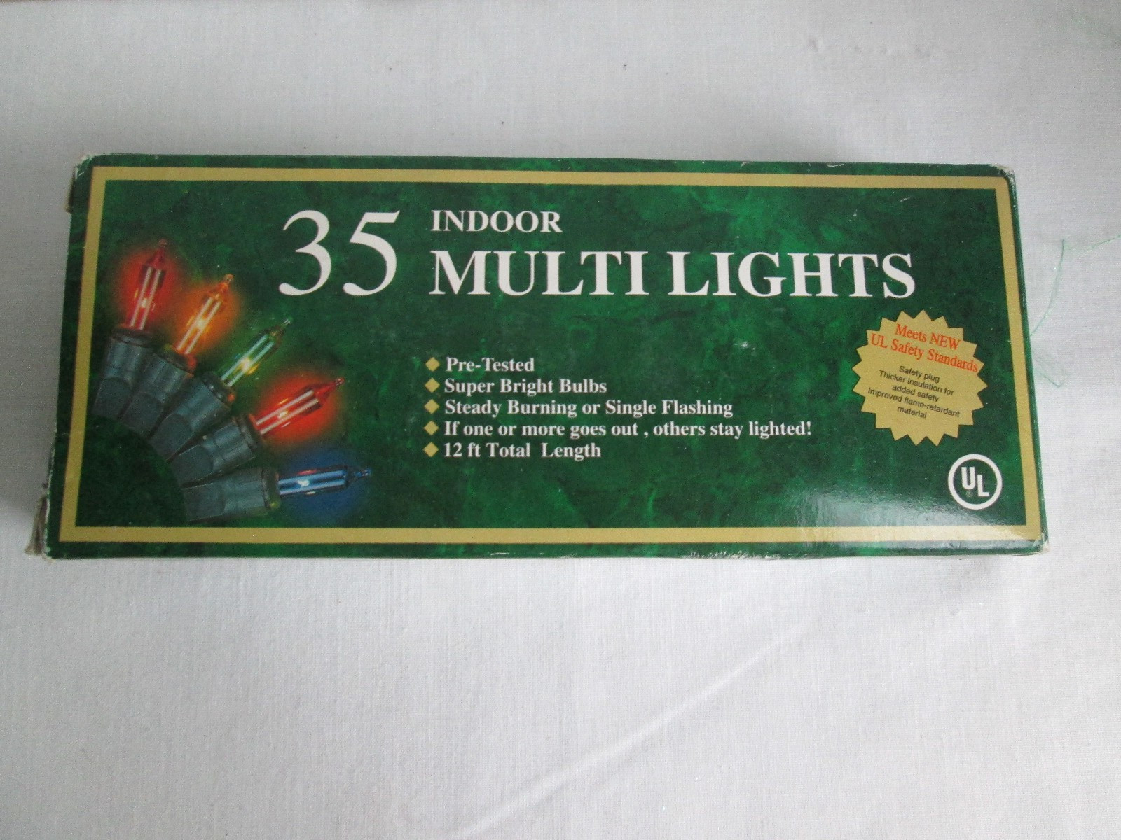Multi Color 35 String Super Bright Bulbs Christmas Lights, Indoor Use Only 12 FT gallery