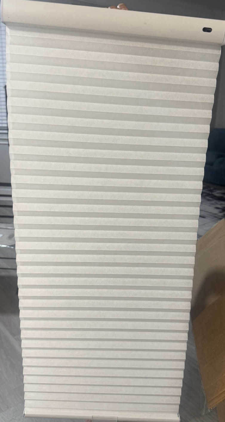 White Solid Cellular Blinds Pleated Window Shade Blind for Home Windows gallery