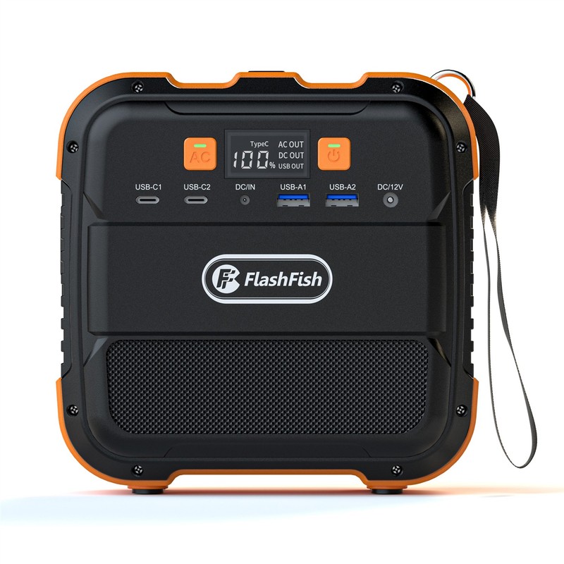 Flashfish Solar Generator Portable 120W 98WH 240W Peak Li-ion Battery for Camp gallery