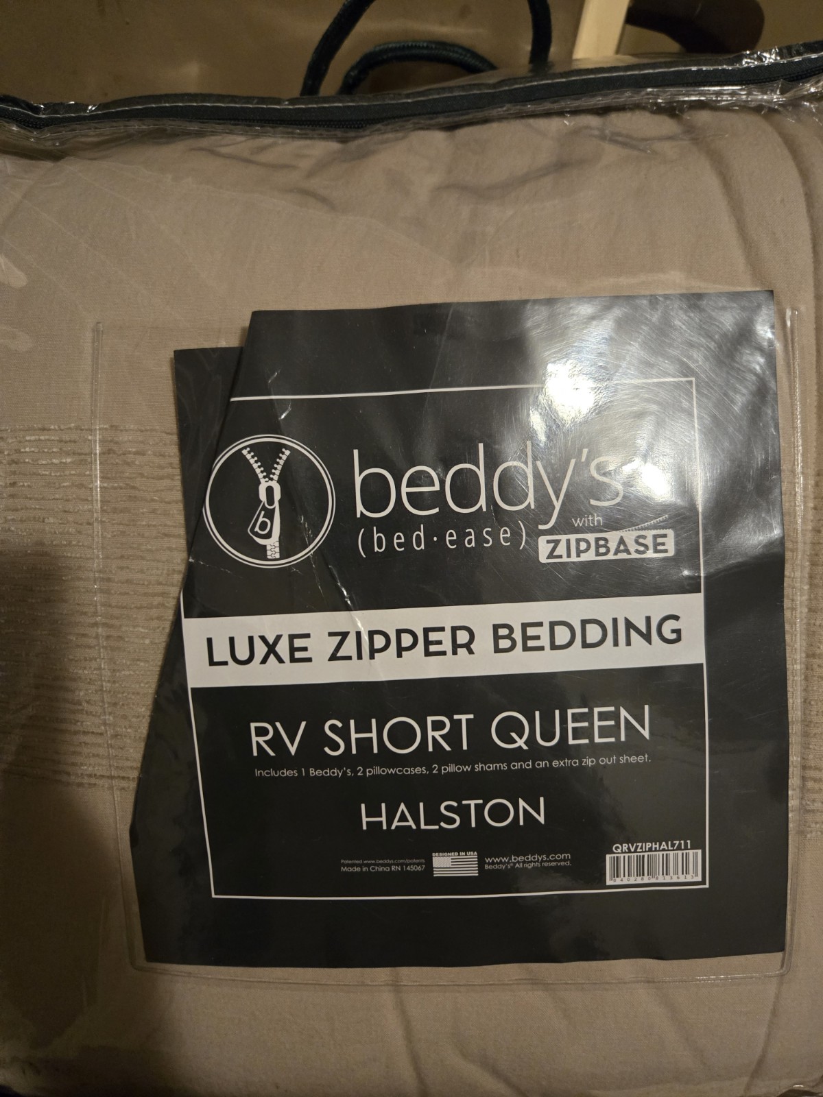 beddys Halston RV SHORT QUEEN Minky Zipbase gallery
