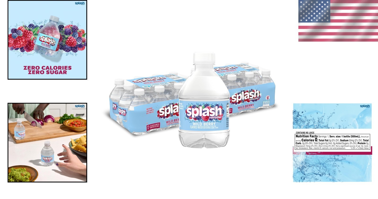 Guilt-Free Wild Berry Water Beverage, Electrolyte-Enhanced - 24 Count Pack gallery