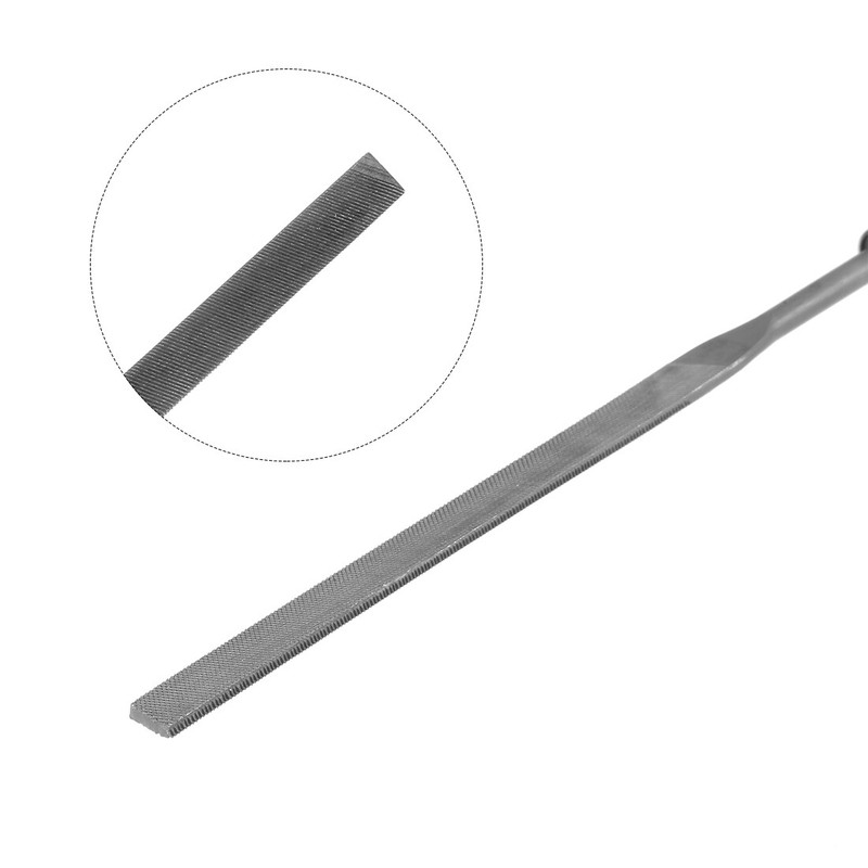 10Pcs Second Cut Steel Flat Needle Files with Plastic Handle 3mm x 140mm gallery