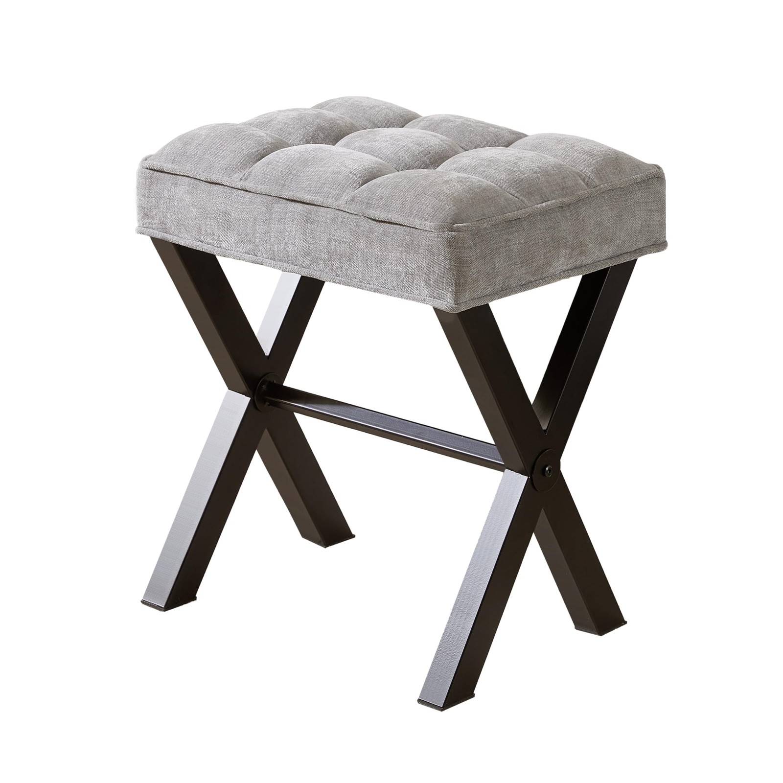 Vanity Stool,Square Ottoman Stool Foot Rest,Upholstered Vanity Chair Foot Sto... gallery