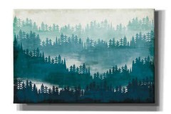 Epic Graffiti ‘Mountainscape Blue’ by Michael Mullan, Giclee Canvas Wall Art