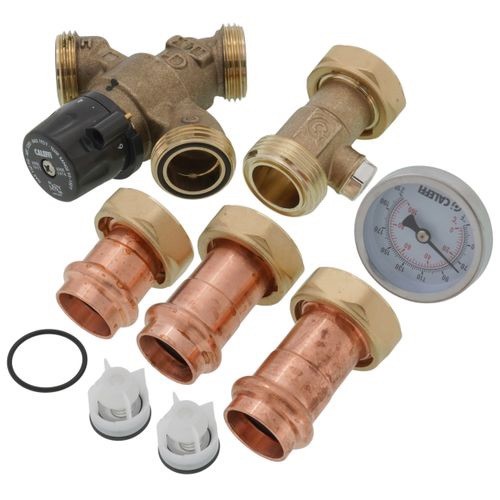 Caleffi 520516AC Anglemix 3-Way Mixing Valve 3/4 Press with Check Gauge gallery