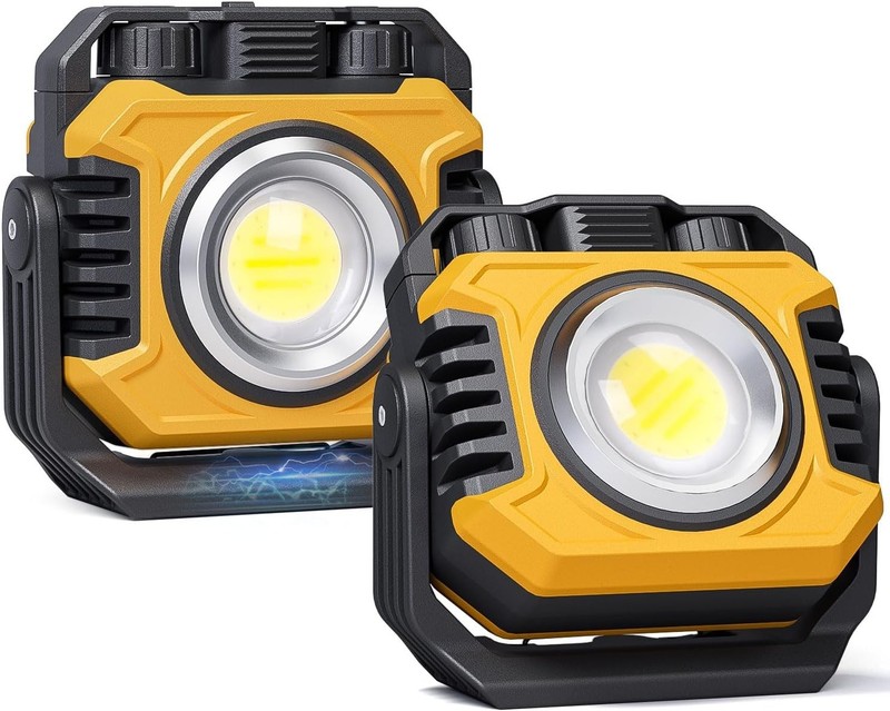 Rechargeable LED Work Light Set - 28 Hours Brilliant 2700-8000K Adjustable Light gallery