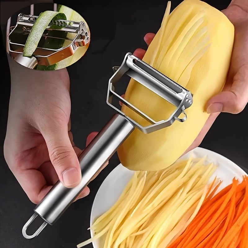 Multi-Functional Stainless Steel Vegetable Peeler, Julienne Cutter & Slicer gallery