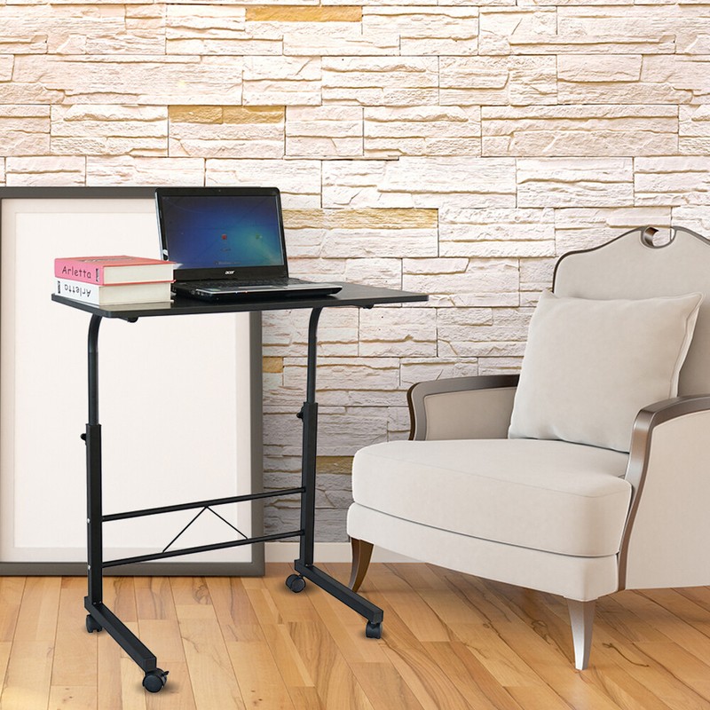 32" Computer Desk Side Table W/ Wheel Home Office Study Writing Rolling Lift Top gallery