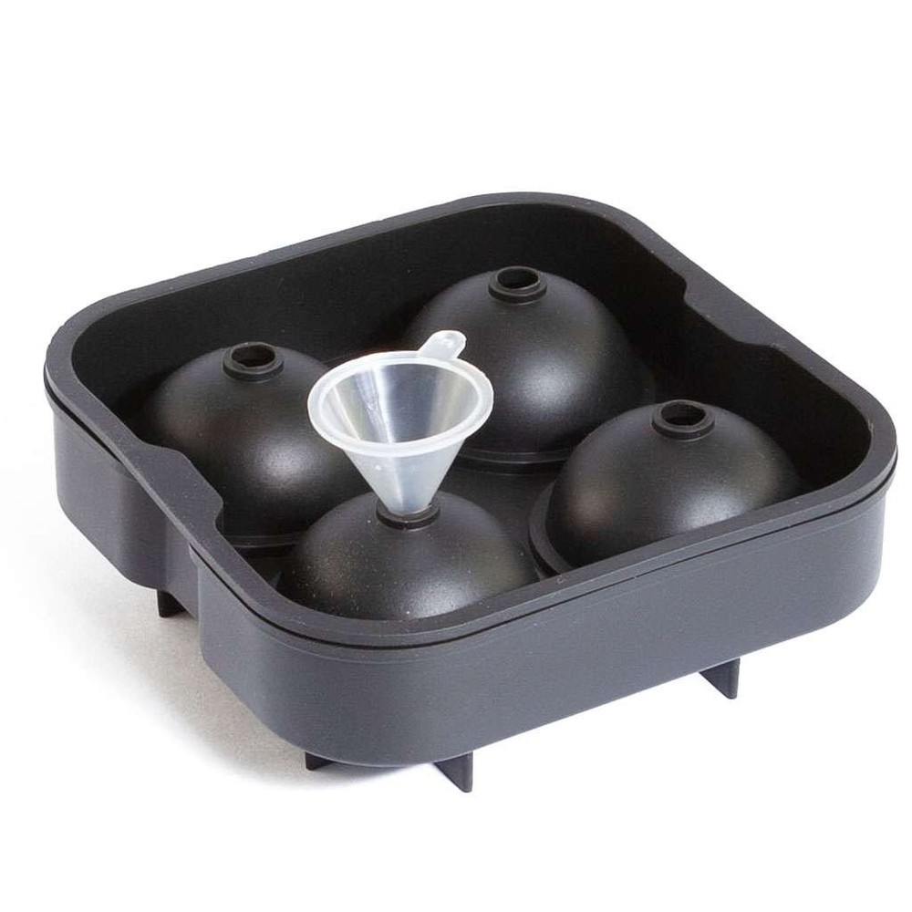 Large Round Ice Cube Ball Maker Tray Silicone Sphere Mold Bar Whiskey Cocktails