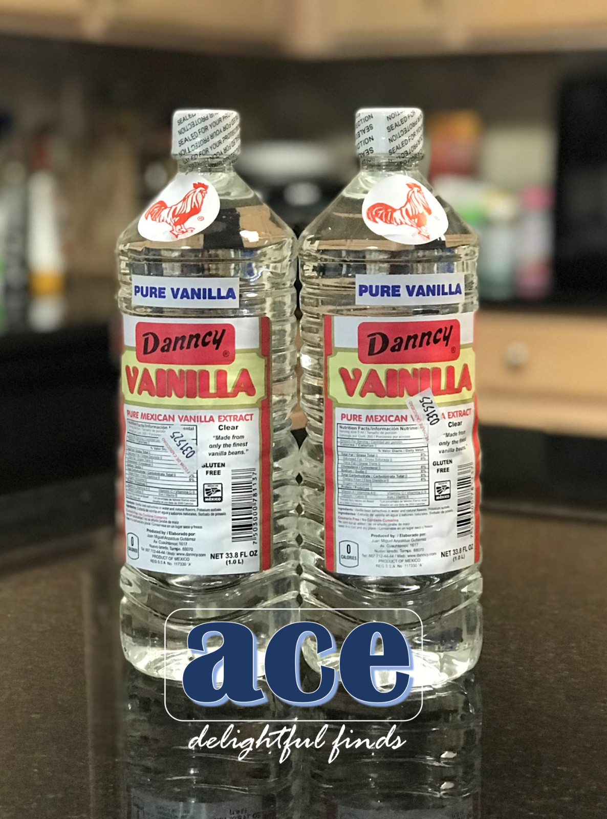 Two (2) Danncy Pure Mexican Vanilla Extract - White Color (1 Liter each) gallery
