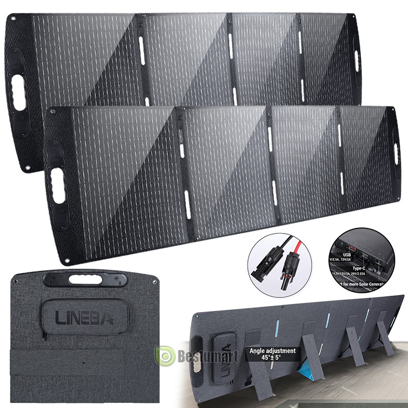 100W 200W 400W Foldable Solar Panel Solar Charger for RV Power Station Generator
