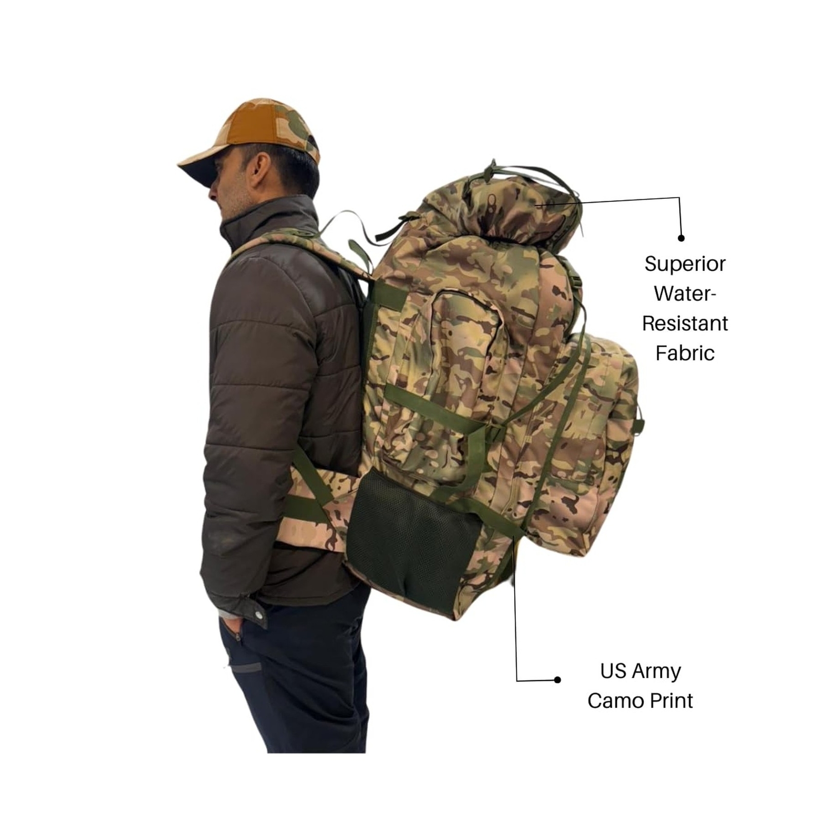 Boundless Performance Metal Frame Rucksack with Detachable Day Pack Great For... 3
