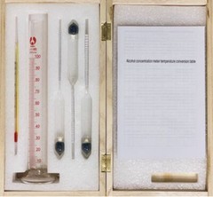 Alcohol Meter 0-100% Hydrometer Set For Whiskey Moonshine Sprit Distill Test Jar
