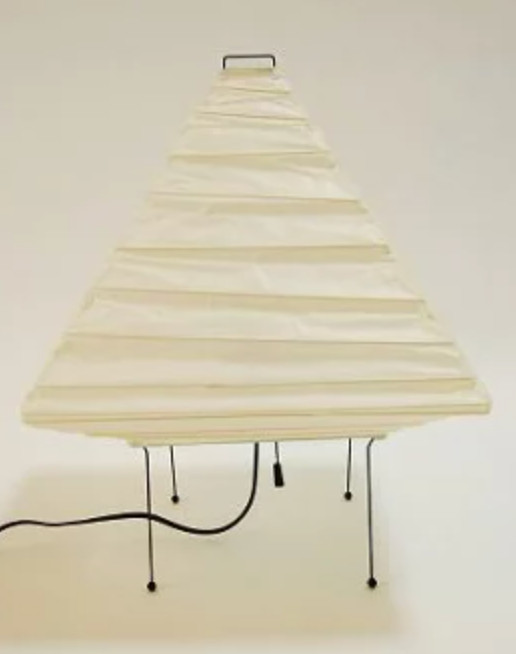 Isamu Noguchi AKARI 5X Table Lamp Washi Paper Pyramid Light New Authentic Japan gallery