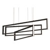 AFX Lighting Cole 3 Light Pendant, LED 33W/2700LM/120V, BK/WH - COLP39L30D1BK gallery