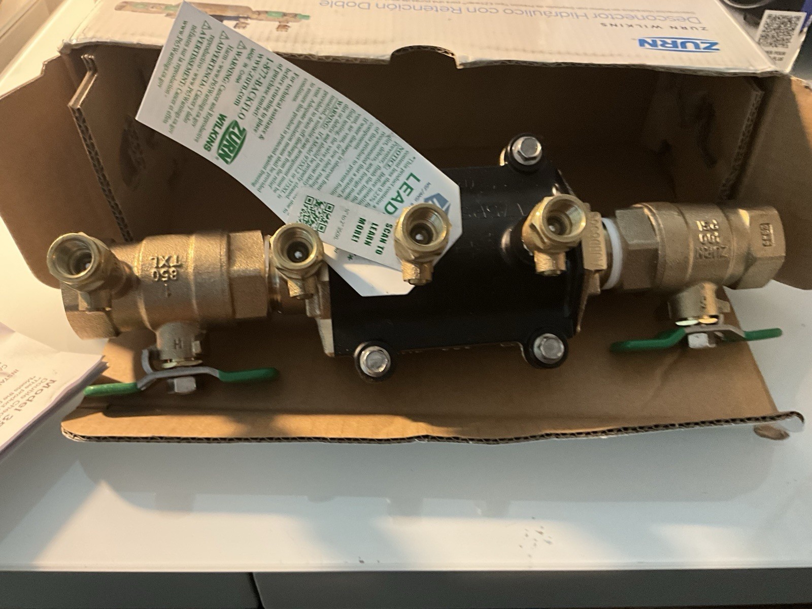 ZURN WILKINS DOUBLE CHECK BACKFLOW PREVENTER VALVE #1-350XL gallery