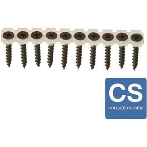 Grip Rite #6 x 1-5/8 in. Coarse Phosphate-Plated Collated Drywall Screw 1000 Ct gallery