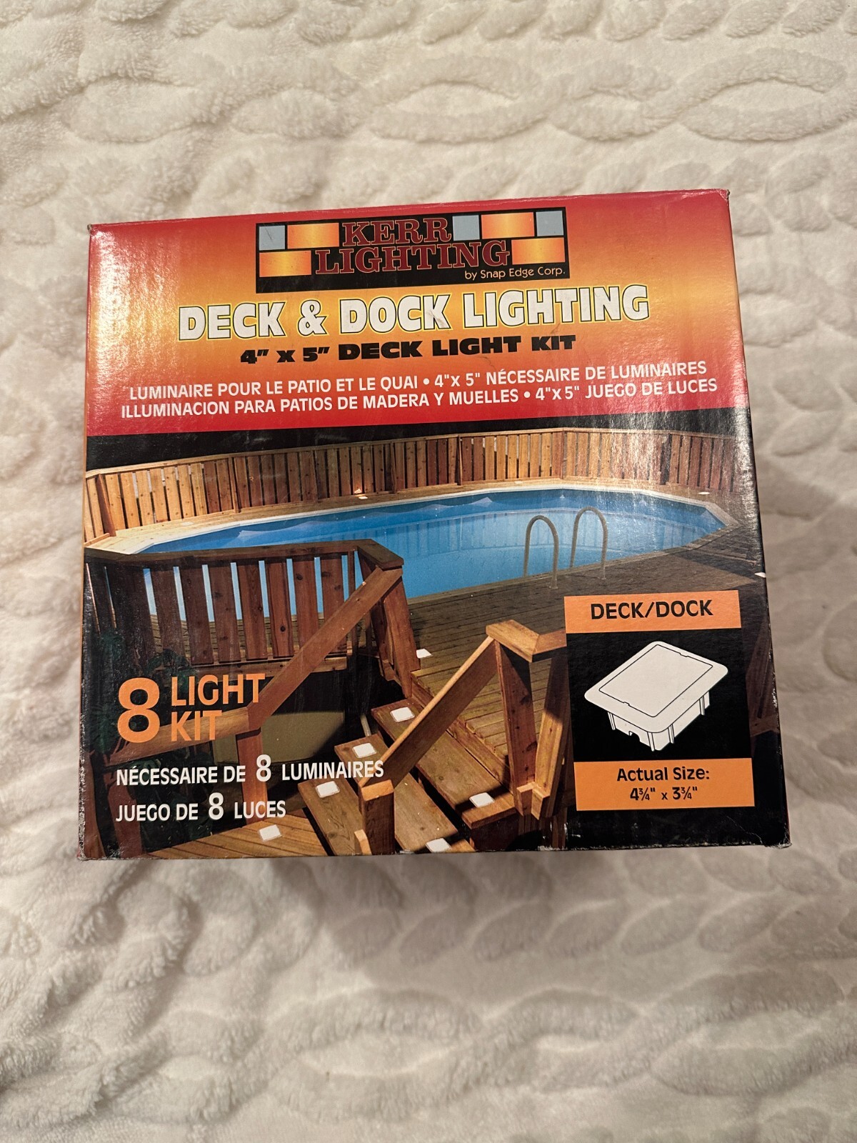 (8-Pack KIT) Kerr Lighting Deck Lights (4" x 3") - For Decks, Docks & Stairs gallery