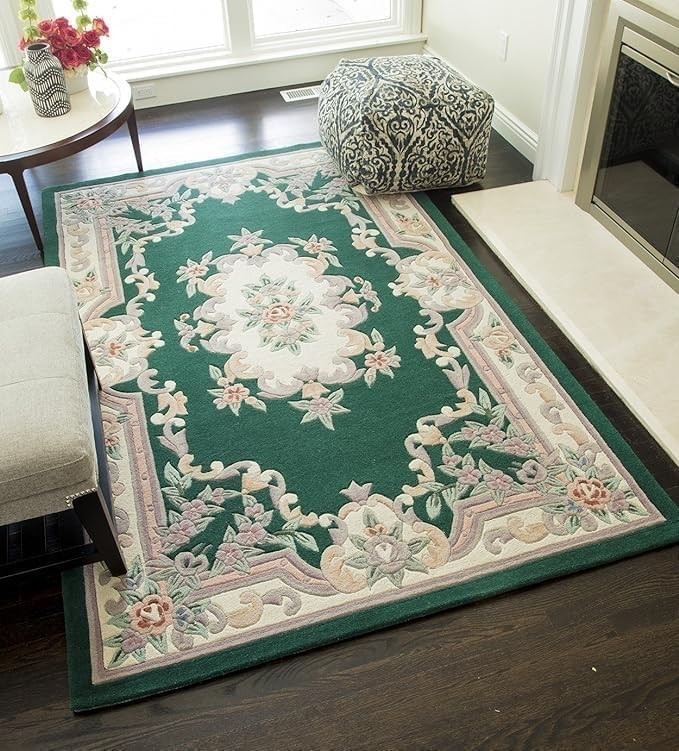 Hand Tufted Design, Luxury Wool Handmade Bedroom Rug, Dining Room, Hall Rug gallery