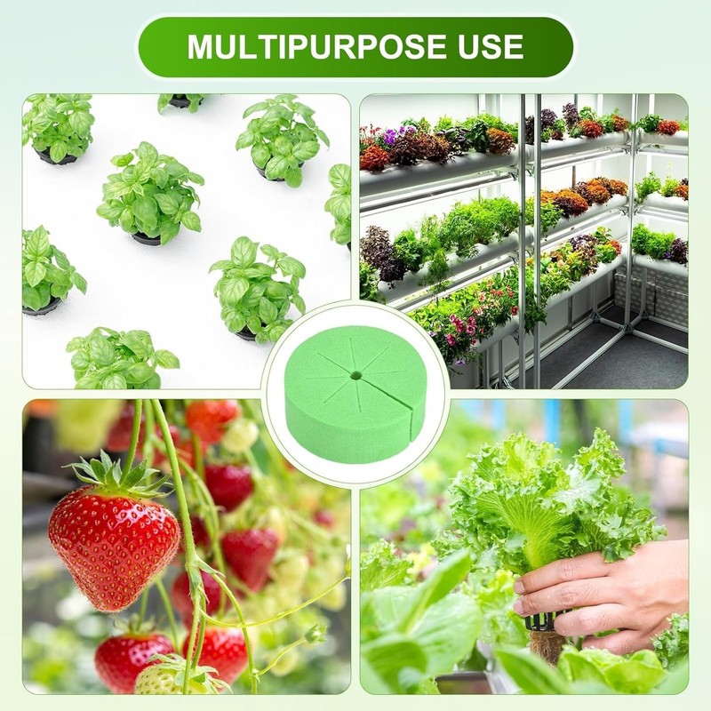 Vibrant 20-Pack Reusable Cloning Collars for Hydroponics – Fits 2" Net Pots gallery