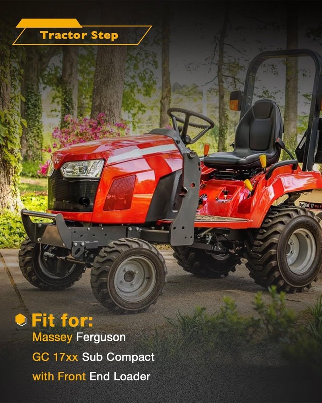 Tractor Left Step For Massey Ferguson GC 17xx with Front End Loader 330 lbs Load gallery
