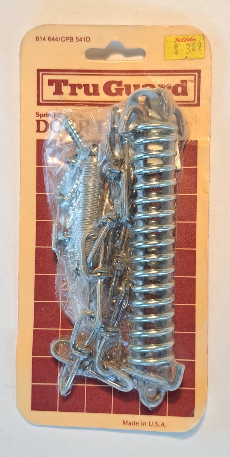 NOS True Value TruGuard Storm Screen Door Spring & Chain Retainer gallery