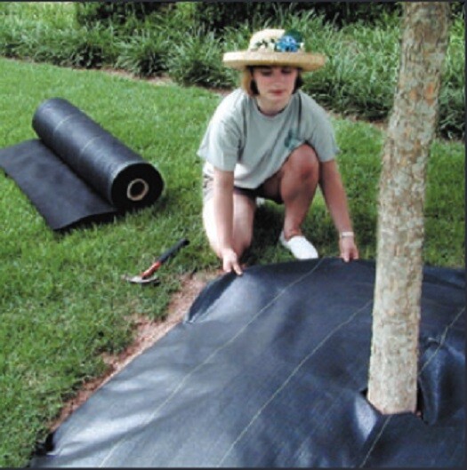 PAKGLOBAL TREE AND SHRUB MAT CIRCLE 32" PACK OF 3 STOP WEEDS WITHOUT CHEMICALS