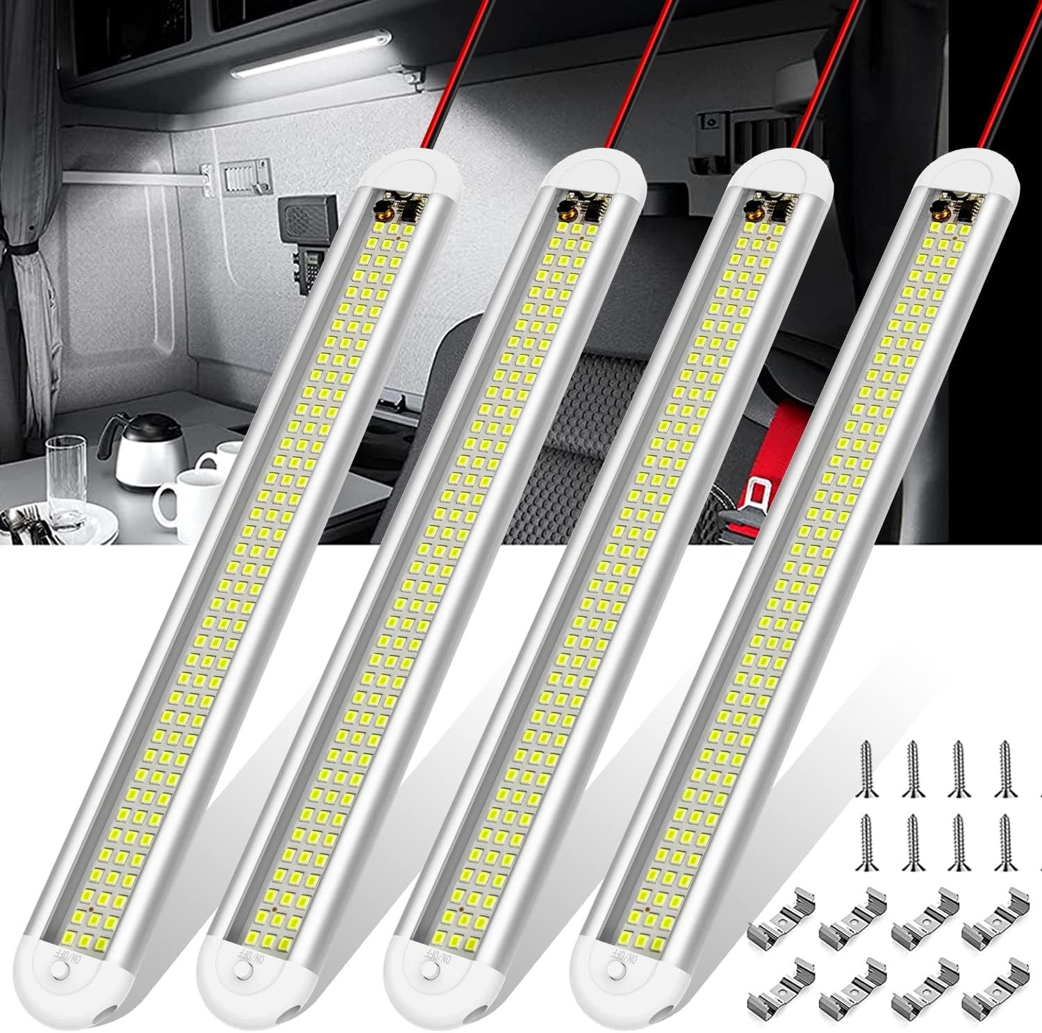 12v LED Interior Light Bar，CT CAPETRONIX 120LEDs 1500LM 8W DC 12 Volt led Stri gallery