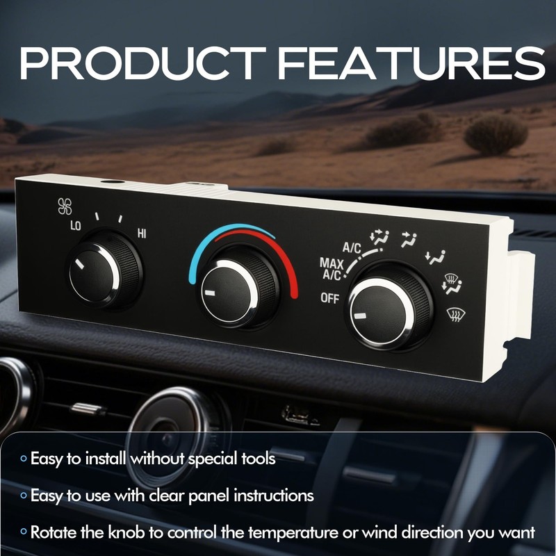 Front Climate Control Module A/C Heater Air Conditioning Panel Unit for Chevr... gallery