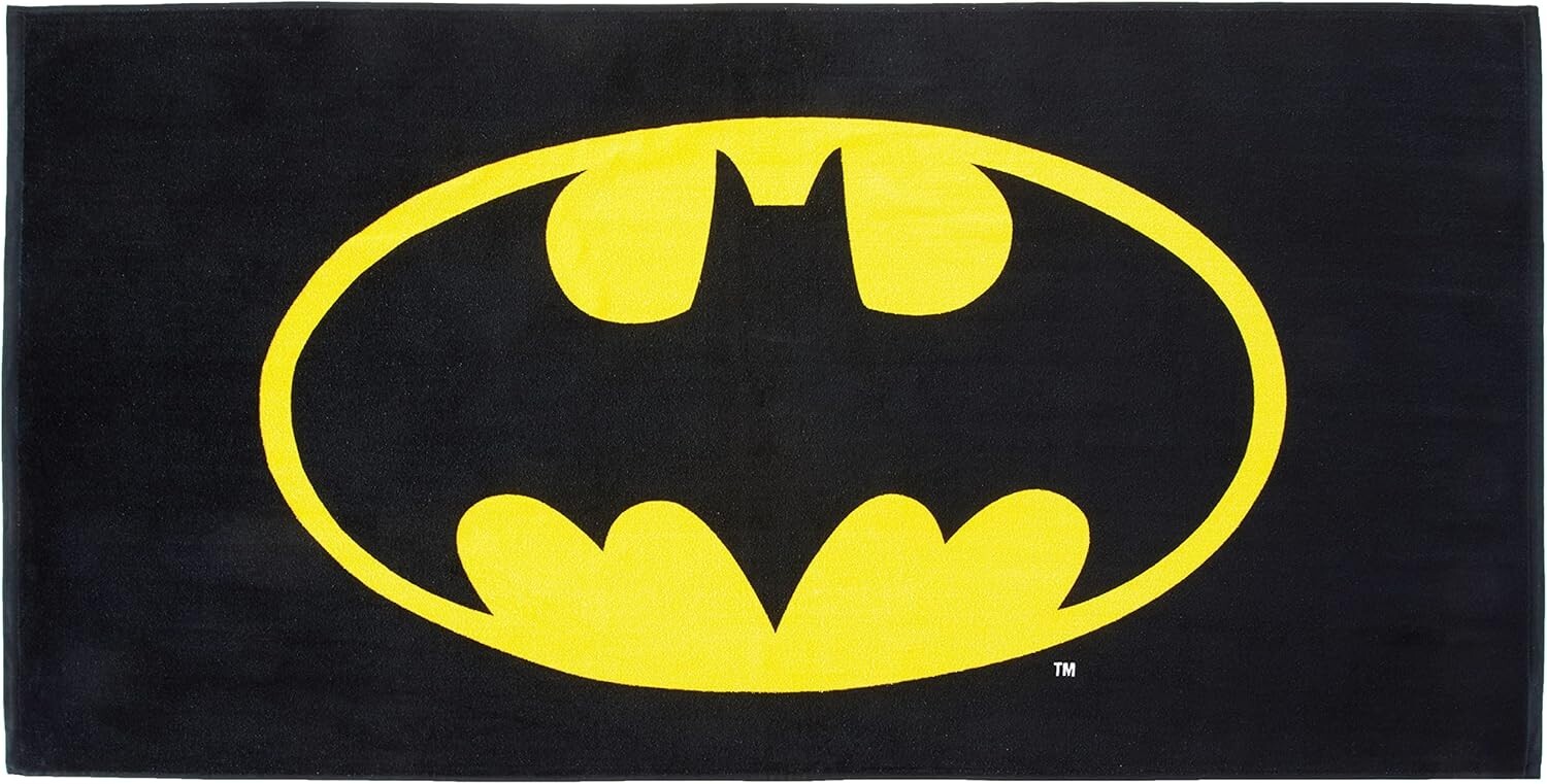 DC Comics Batman Logo Pool/Bath/Beach Towel 30" x 60" Large Cotton gallery