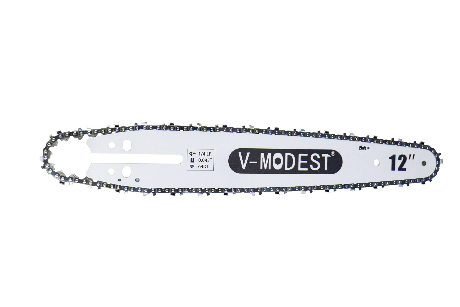 V-MODEST 12in Guide Bar 1/4 .043 64DL For Stihl carving 3005-008-3405 With Chain gallery