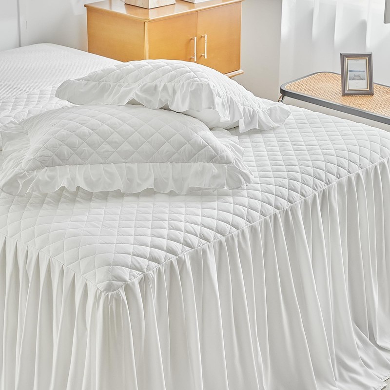 Uozzi Bedding Ruffle Skirt Bedspread Set - 30 - gallery