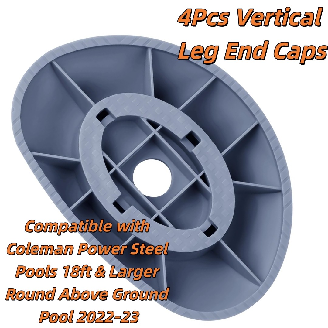 Vertical Leg End Caps For Coleman Power Steel Pools 18ft & Larger Pool 2022-23 gallery