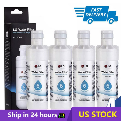 Replacement Fridge Refrigerator Ice Water Filter LG LT1000P ADQ747935 4pack gallery