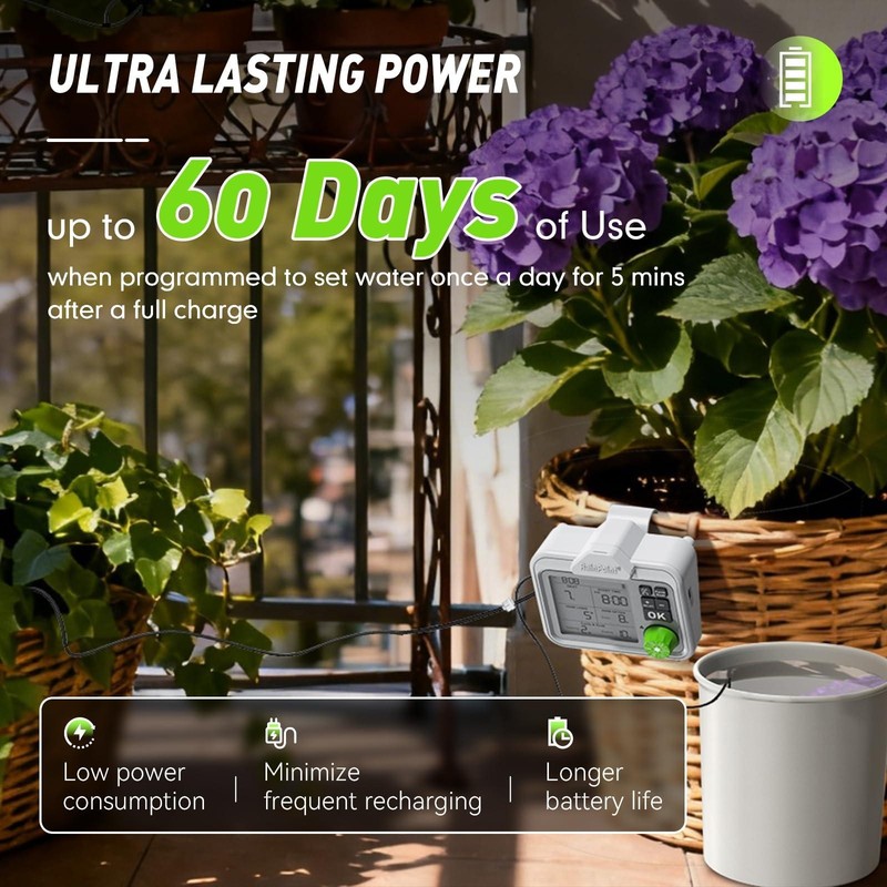RAINPOINT Large Display Automatic Plant Watering for Up to 20 Indoor Pot Plants gallery