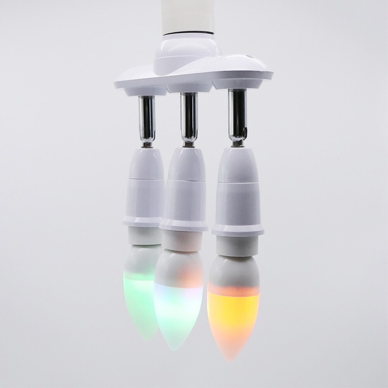 E26/E27 Socket Splitter Adjustable Converters Lamp Base Holder for E27 LED Bulb gallery