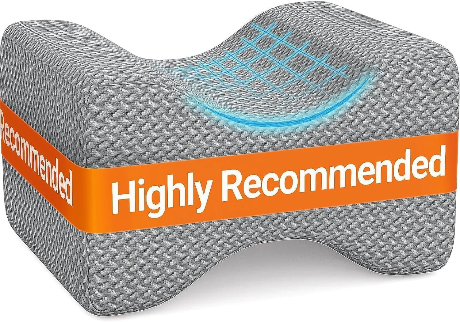 Knee Pillow for Side Sleepers Memory Foam Sciatica Pain Relief Leg Pillow, Remov gallery