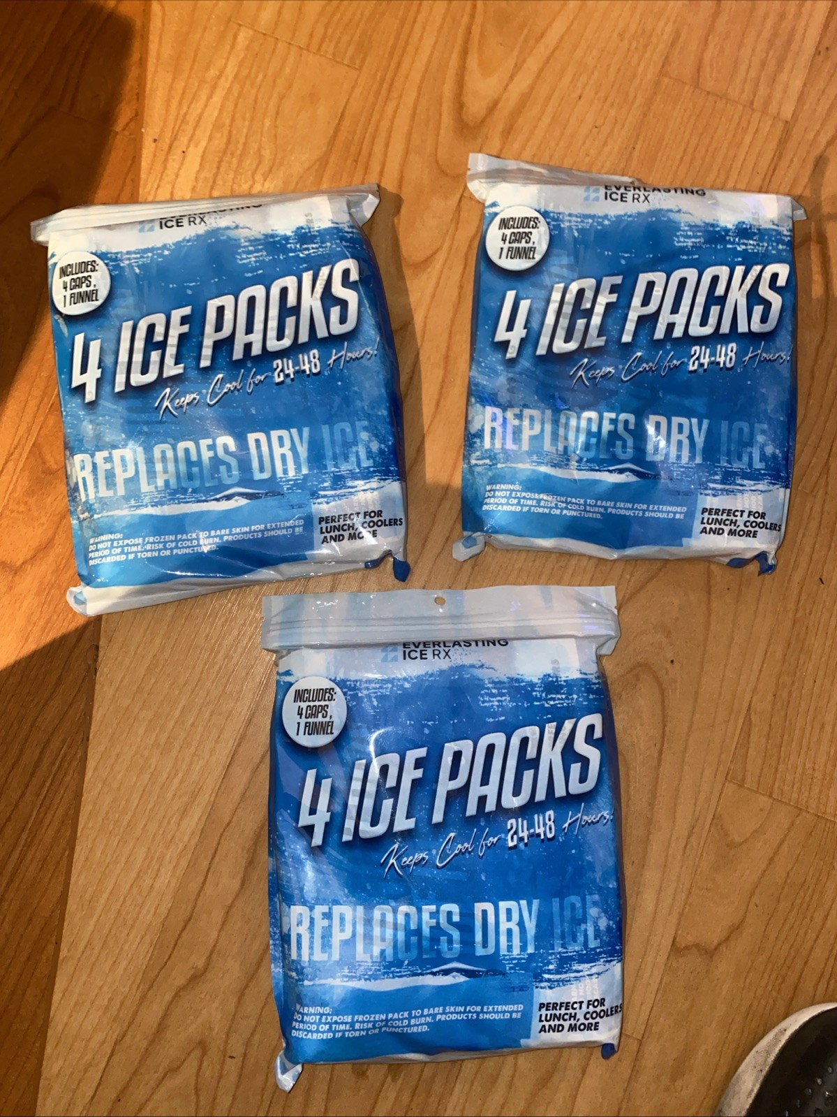 4 Pack X 3 Reusable Ice Packs for Cooler Up to 48 Hours Freezer Packs Coolers gallery