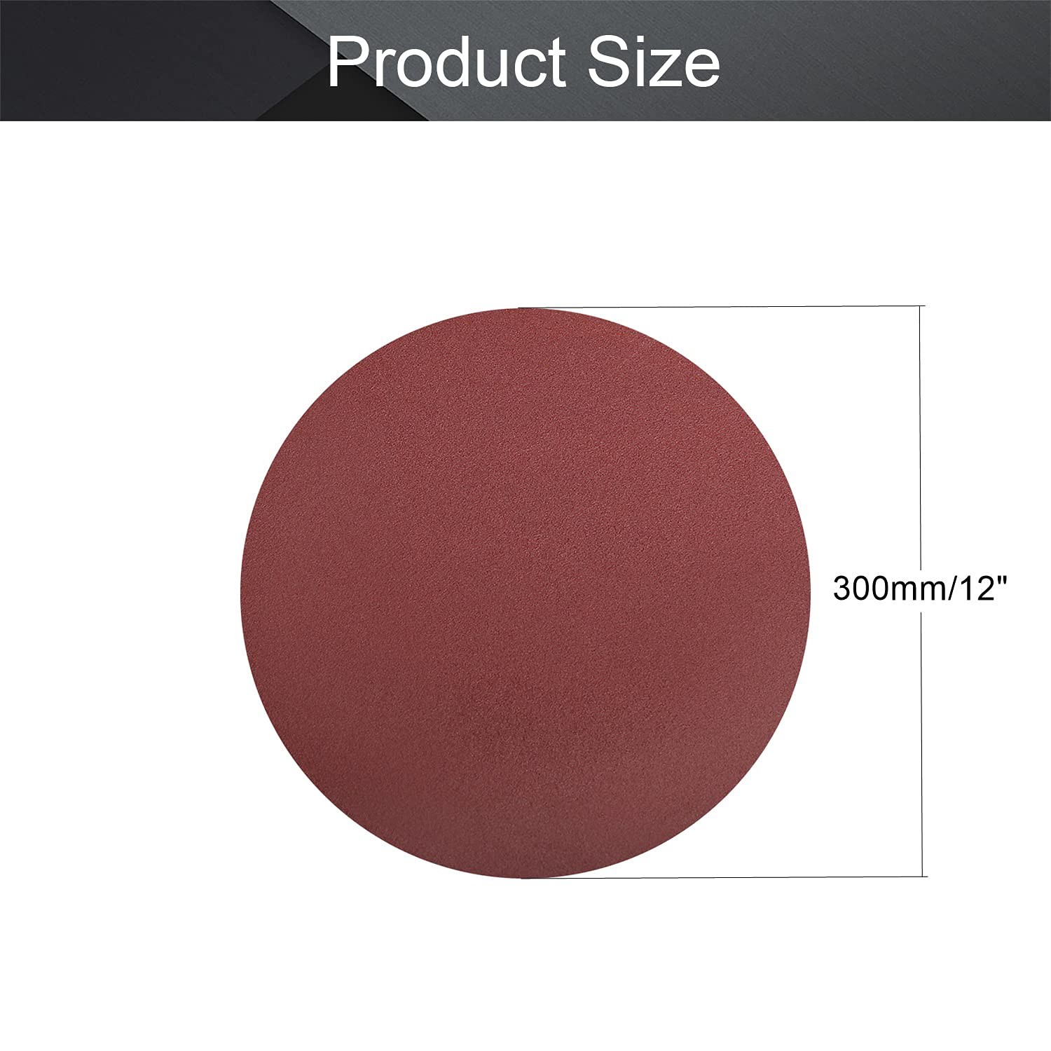 PSA Sanding Discs, 12-inch Self Stick Adhesive Back Sandpaper, 80 Grits No-Ho... gallery