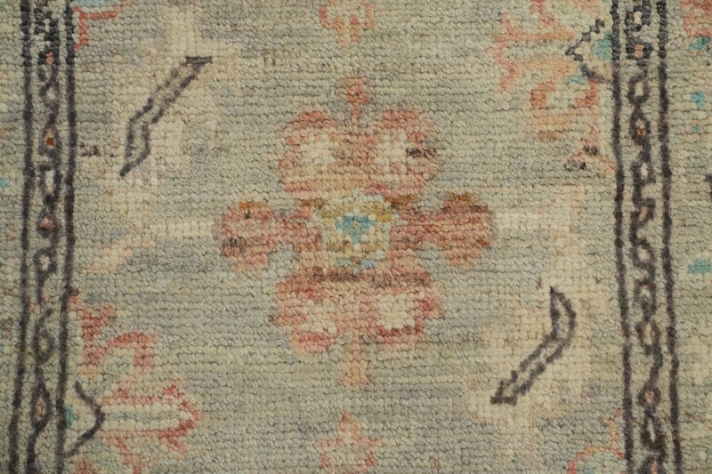 Vegetable Dye All-Over Oushak Wool Handmade Rug 2x3 ft Turkish Carpet gallery