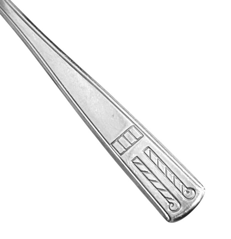 Providence ELEGANCE Stainless Silverware Geometric Glossy Flatware Dinner Fork gallery