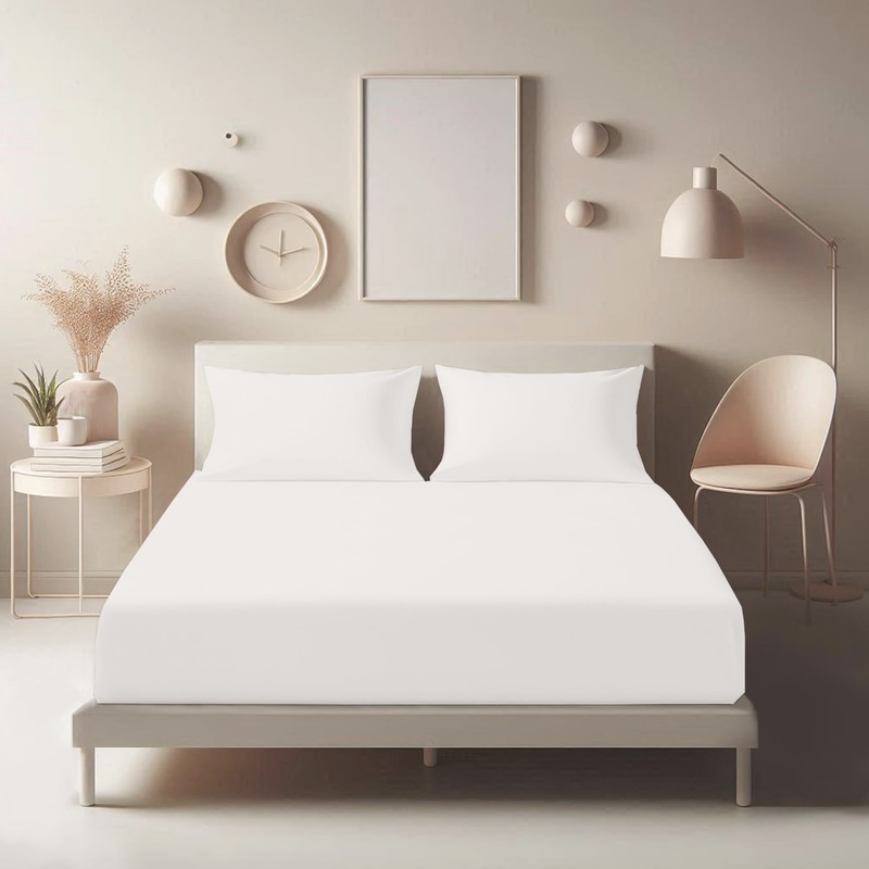 Microfiber Fitted Sheet Soft 16" Deep Hotel Quality Mattress Covers King Size gallery