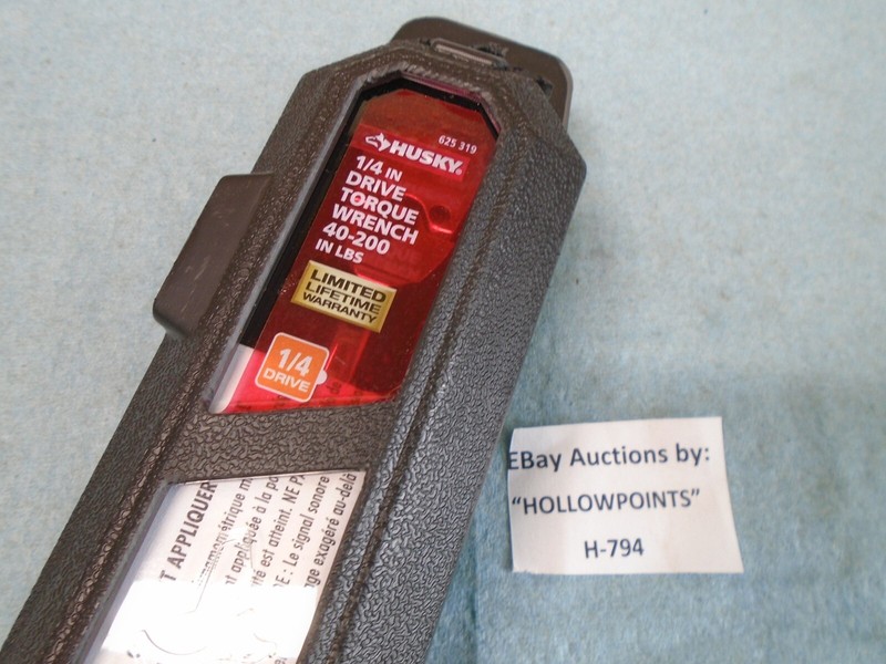 Husky 1/4" torque wrench gallery